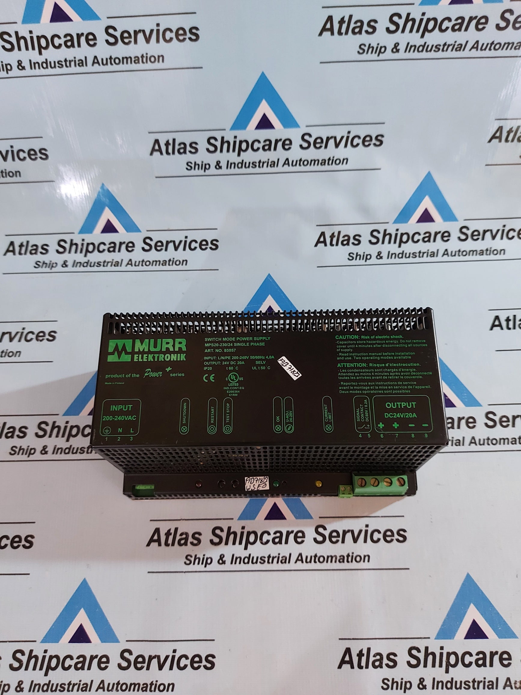 MURR ELEKTRONIK MPS20-230/24 SWITCH MODE POWER SUPPLY 85057